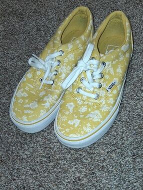 Womens Yellow Floral Vans